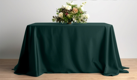 Rechteckige Tischdecke NACH MAß – Farbe GRÜN