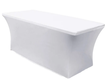 Flexible Tischdecke Für Rechteckigen Tisch 180cm Weiss (FULL Version (ohne Bogen, Ausschnitt)
