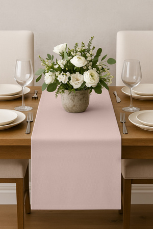 Glatter Tischläufer ROSA 40x275 cm