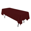 Rechteckige Tischdecke NACH MAß – Farbe BORDEAUX