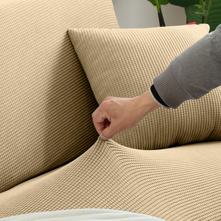 Bezug für ein Sofa, 2-sitzer-Sofa, 145-185 cm lang CAPPUCCINO