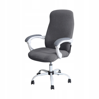 BEZUG FÜR DREHSTUHL AUS JACQUARD , DUNKELGRAU, BÜROSTUHL