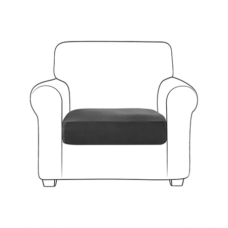 Sofa sitzkissenbezug, Velours, Schwarz, 80-100 cm