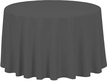 tischtuch DARK GREY runder Tisch 320cm Hochzeit Bankett