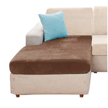 Velours Bezug für die Chaiselongue des Sofas BRAUN