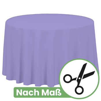 Runde Tischdecke NACH MAß – Farbe LAVENDEL