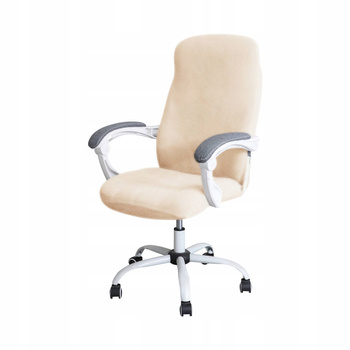 Sesselbezug Drehsessel Velours Creme Büro