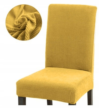 Stuhlbezug Honiggelb-Jacquard