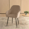 Stuhlhusse für Schalensessel, Velours, Beige, Apple Sevilla
