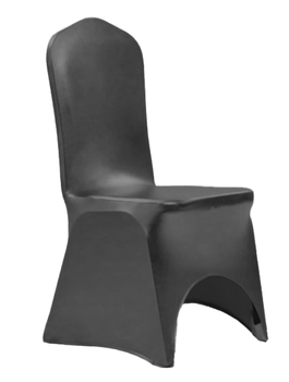 Bankett-Stuhlhussen, elastisch, premium, SCHWARZ