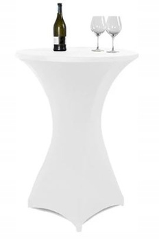 Abdeckung, flexible Tischdecke für Cocktailtisch 80cm WHITE