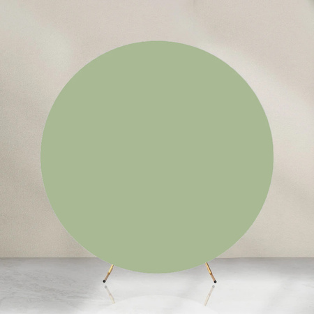 Elegante olivgrüne Auflage für Hochzeitsbogen – 200 cm Durchmesser
