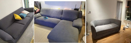 Bezug für ein Sofa, 2-sitzer-Sofa, 145-185 cm lang CAPPUCCINO