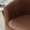 Bezüge für Clubsessel Velours-Plüsch BRAUN