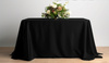 Schwarz rechteckiges Tischtuch 140x300cm