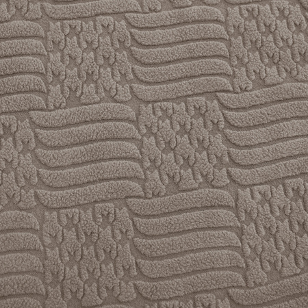 STUHLHUSSE geprägte Rauten Jacquard DICK BEIGE CAPPUCCINO
