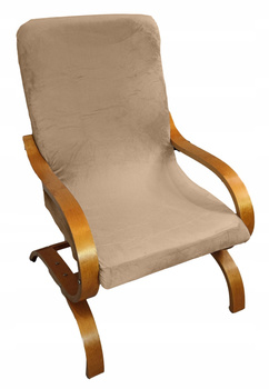 Sesselbezug FINKA beige dickes Velours