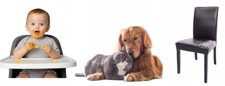 STUHLHUSSE JACQUARD – STRUKTURSTOFF MIT STREIFEN – BRAUN