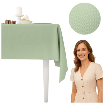 Olivgrün rechteckiges Tischtuch 140x240cm