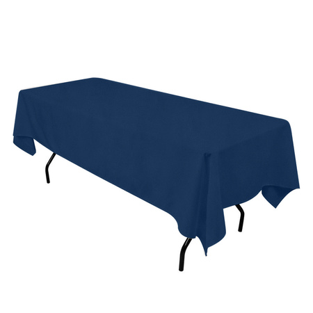 Tischdecke in marineblau, MATTER VELOURS, quadratisch 140x240cm