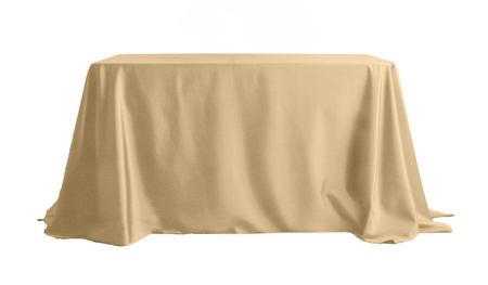MATTER VELOUR Tischdecke cappuccino, quadratisch 230x230cm