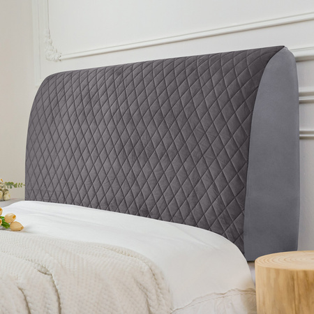 KOPFTEIL-HUSSE FÜR BETT STEPPUNG DUNKELGRAU