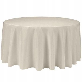 Runde Tischdecke 320cm CHAMPAGNE, BEige