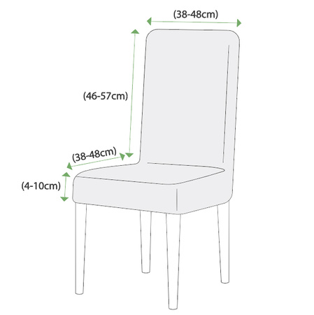 STUHLHUSSE VELVET CREME ECru