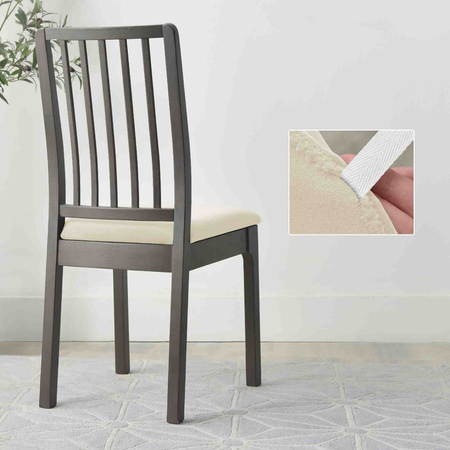 Stuhlsitzbezug Velours Beige