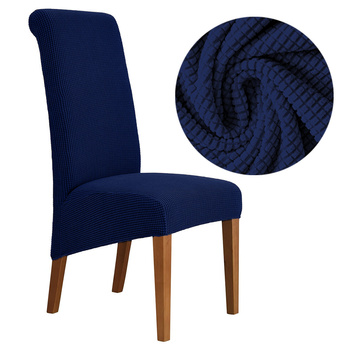 BEZUG für SCHRÄGES XXL STUHL JACQUARD Marineblau.