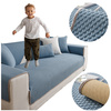 MATTE, SOFAÜBERZUG mit HERZEN-MUSTER in der Farbe MARINEBLAU 90x240 cm