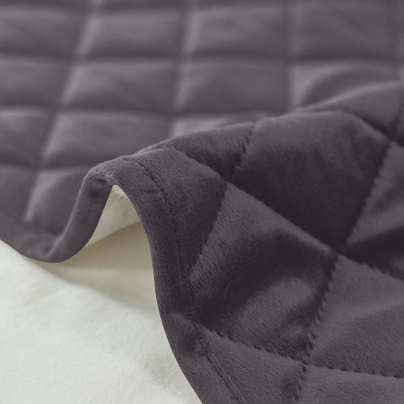 KOPFTEIL-HUSSE FÜR BETT STEPPUNG DUNKELGRAU