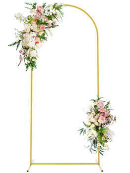 Hochzeitsbogen, Gestell, rechteckiger Ständer 200x100 cm in Goldfarbe