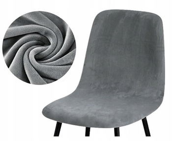 Dicker, Veloursbezug Für Skandinavischen Stuhl Dunkelgrau