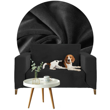 Bezug für ein Sofa, 1-Sitzer-Sofa, 90- 140 cm lang, schwarz