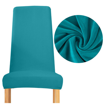 DICKER, TÜRKIS VELOURS BEZUG FÜR STUHL MIT SCHMALER RÜCKENLEHNE