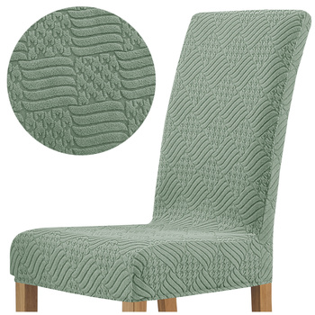 STUHLHUSSE geprägte Rauten Jacquard DICK GRÜN