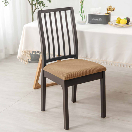 Stuhlsitzbezug Jacquard Braun