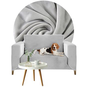 Bezug für ein Sofa, 1-Sitzer-Sofa, 90- 140 cm lang, hellgrau