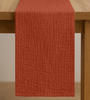 Zarter MUSSELIN-TISCHLÄUFER, kupferfarben 40×275 cm