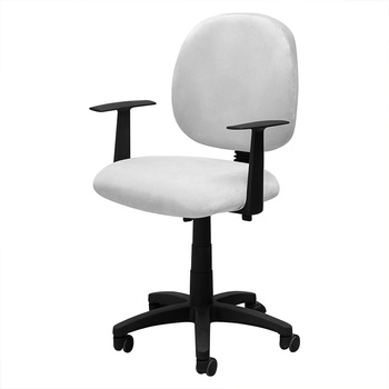 Zweiteiliger Velours bezug für Bürostuhl ISO, HELLGRAU