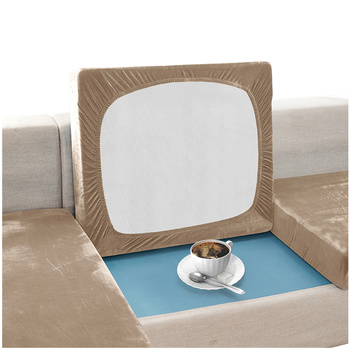 Sofa sitzkissenbezug, Velours, Beige, Cappuccino, 80-100 cm