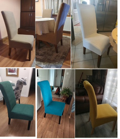 BEZUG für SCHRÄGES XXL STUHL JACQUARD DUNKELGRAU