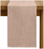 Zarter MUSSELIN-TISCHLÄUFER, puderrosa 40×275 cm
