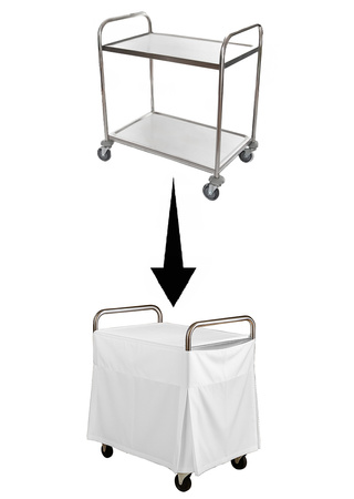 TISCHDECKE, BEZUG FÜR KELLNERWAGEN 85CM