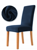 STUHLHUSSE VELVET MARINEBLAU