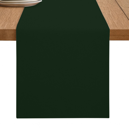 Glatter Tischläufer FLASCHENGRÜN 40x275 cm