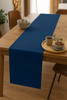 VELOURS Tischläufer MARINEBLAU 40x275 cm