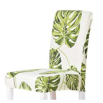 Stuhlbezüge mit einem Muster Grüne Blätter