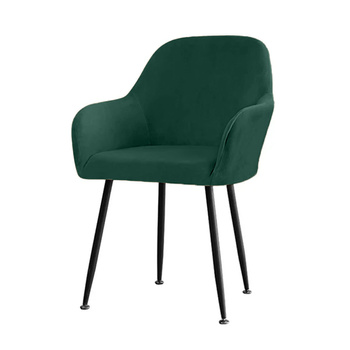 Stuhlhusse für Schalensessel, Velours, Flaschengrün, Apple Sevilla